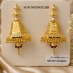 Traditional Gold Jhumka Earrings