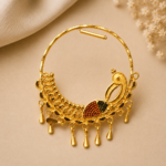Elegant Peacock Gold Choker Necklace